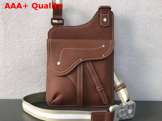 Dior Brown Calfskin Messenger Bag Replica