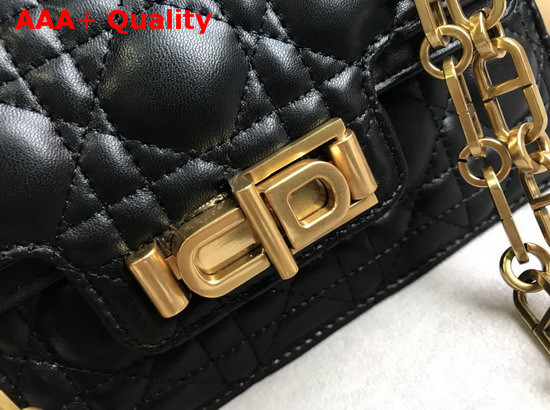 Dior CD Flap Bag in Black Lambskin Replica