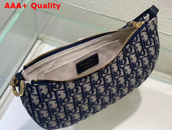 Dior CD Lounge Bag Blue Dior Oblique Jacquard Replica