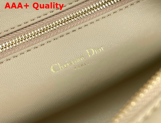 Dior Caro Double Pouch Beige Supple Cannage Calfskin Replica