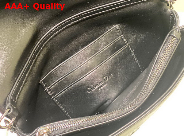 Dior Caro Macrocannage Pouch Black Quilted Macrocannage Calfskin Replica