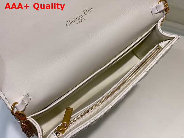 Dior Caro Pouch Latte Supple Cannage Calfskin Replica