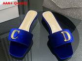 Dior Cest Dior Slide in Blue Velvet Replica