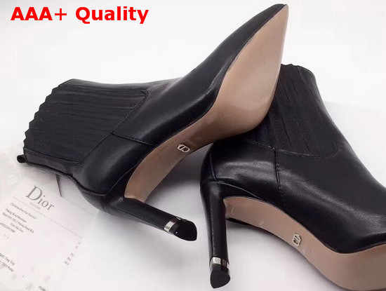 Dior Chelsea Ankle Boot in Black Calfskin Replica