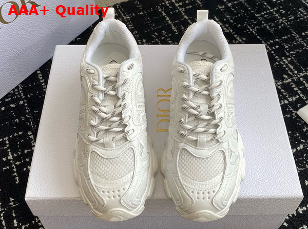 Dior Chrono Sneaker Mesh and White Leather Effect Panels Replica