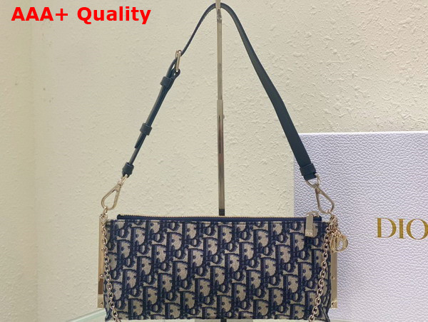 Dior Club Bag Blue Dior Oblique Jacquard Replica