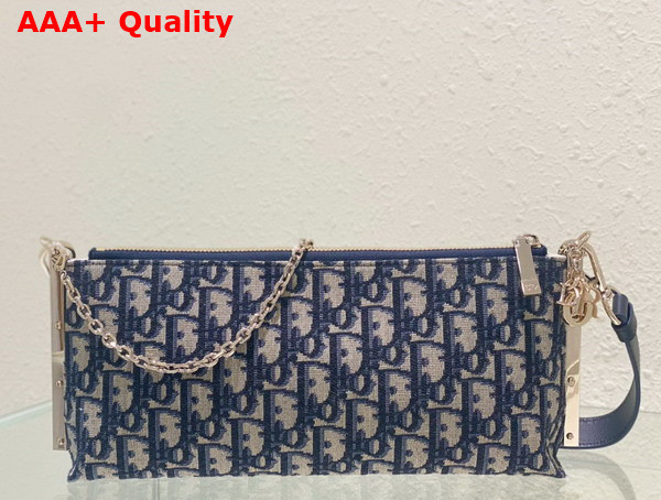 Dior Club Bag Blue Dior Oblique Jacquard Replica