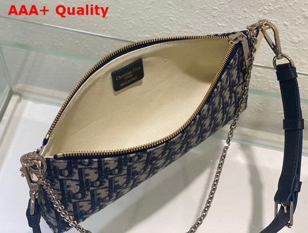 Dior Club Bag Blue Dior Oblique Jacquard Replica