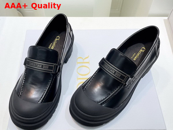 Dior Code Loafer Black Brushed Calfskin Replica