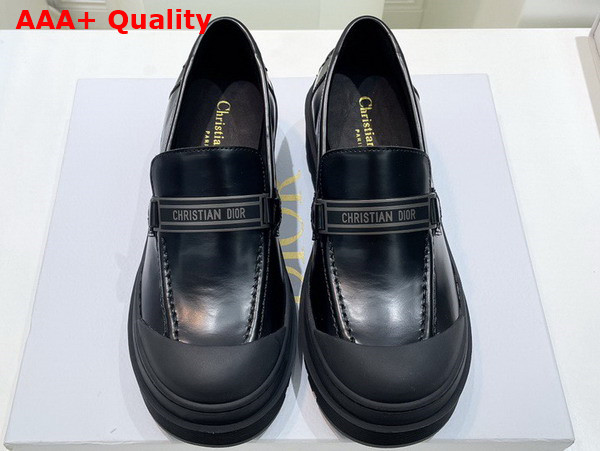 Dior Code Loafer Black Brushed Calfskin Replica