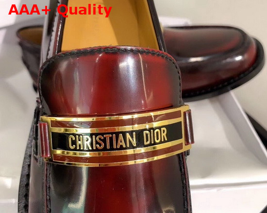 Dior Code Loafer Burgundy Gradient Calfskin Replica