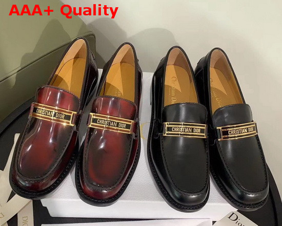 Dior Code Loafer Burgundy Gradient Calfskin Replica