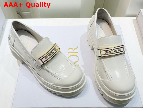 Dior Code Loafer White Brushed Calfskin Replica