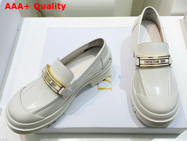 Dior Code Loafer White Brushed Calfskin Replica