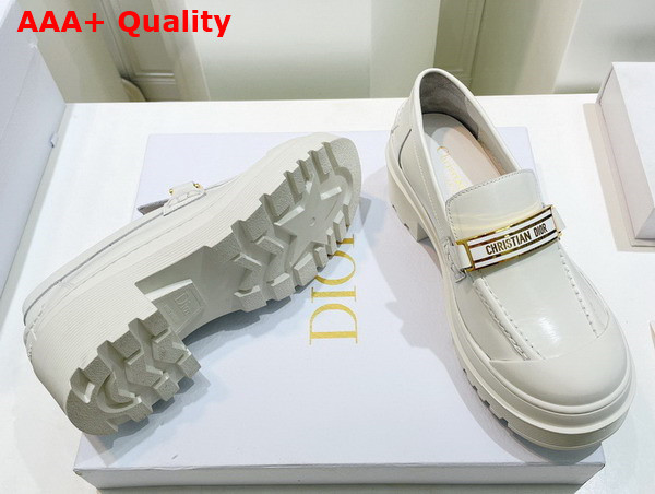 Dior Code Loafer White Brushed Calfskin Replica