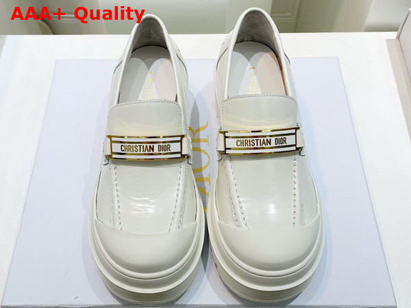 Dior Code Loafer White Brushed Calfskin Replica