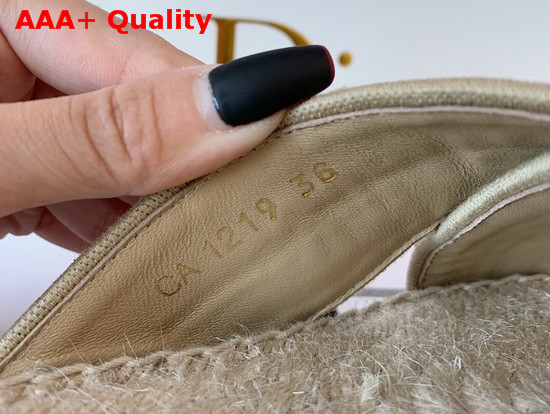 Dior Cream Dior Granville Embroidered Cotton Mule Replica