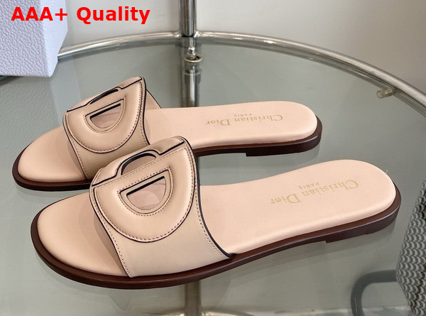 Dior D Club Slide Beige Calfskin Replica