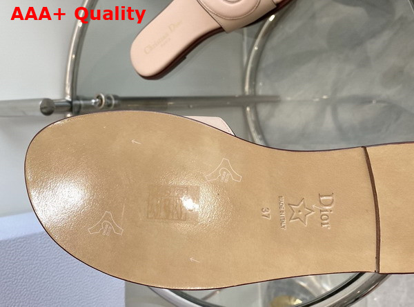 Dior D Club Slide Beige Calfskin Replica