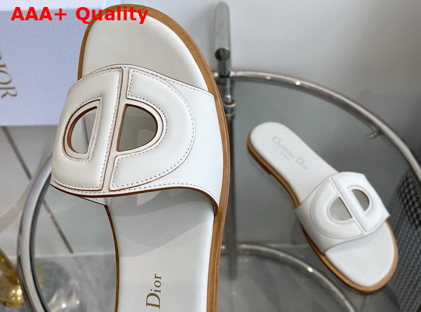 Dior D Club Slide White Calfskin Replica