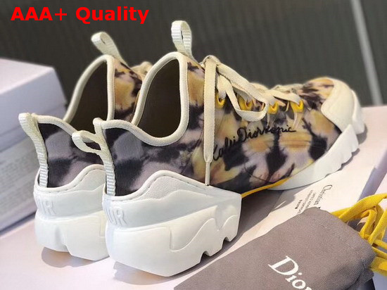 Dior D Connect Kaleidiorscopic Sneaker in Jade Kaleidoscope Printed Neoprene Replica