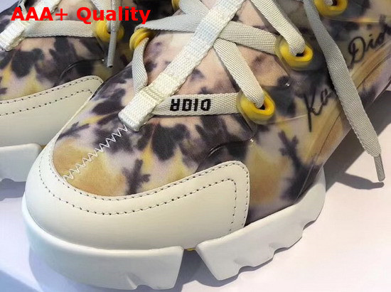 Dior D Connect Kaleidiorscopic Sneaker in Jade Kaleidoscope Printed Neoprene Replica