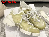 Dior D Connect Sneaker Gold Tone Laminated Mesh Replica