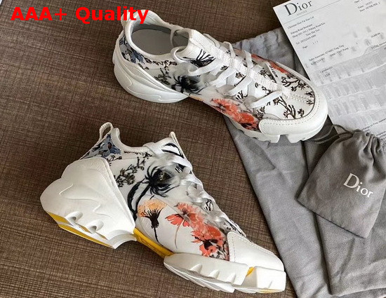 Dior D Connect Sneaker Multicolor Floral Print Technical Fabric Replica