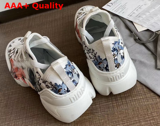 Dior D Connect Sneaker Multicolor Floral Print Technical Fabric Replica