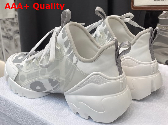 Dior D Connect Sneaker White Dior Spatial Printed Reflective Technical Fabric Replica