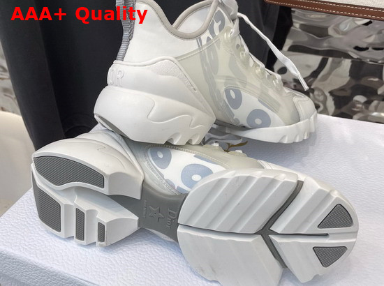 Dior D Connect Sneaker White Dior Spatial Printed Reflective Technical Fabric Replica