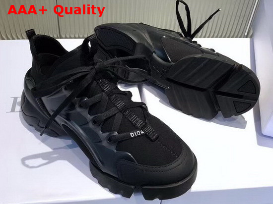 Dior D Connect Sneaker in Black Neoprene Replica