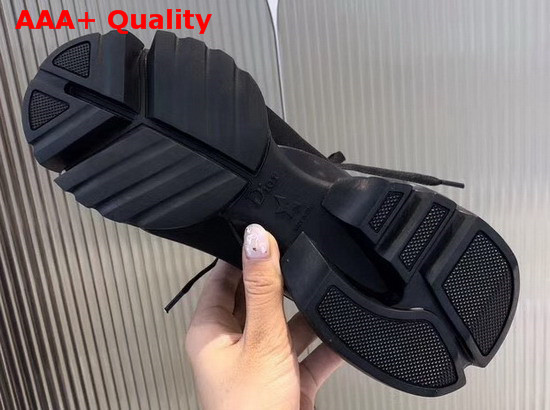 Dior D Connect Sneaker in Black Neoprene Replica