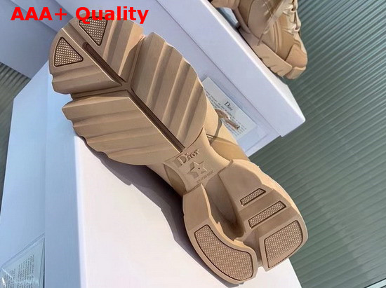 Dior D Connect Sneaker in Nude Neoprene Replica