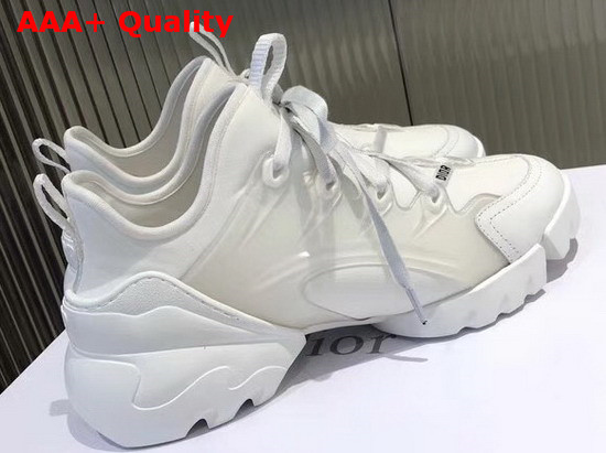 Dior D Connect Sneaker in White Neoprene Replica