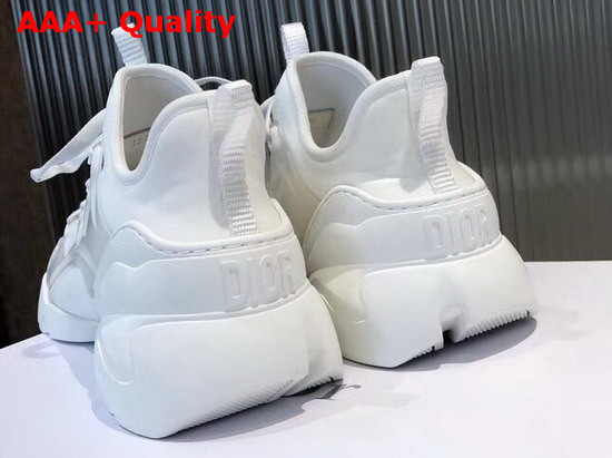 Dior D Connect Sneaker in White Neoprene Replica