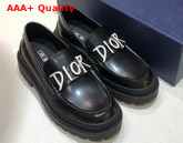 Dior D Dior Loafers in Black Calfskin Replica