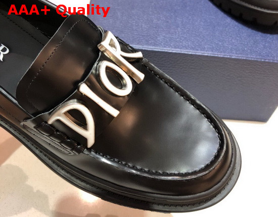 Dior D Dior Loafers in Black Calfskin Replica