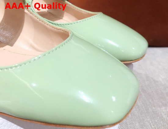 Dior D Doll Pump Green Shiny Calfskin Replica