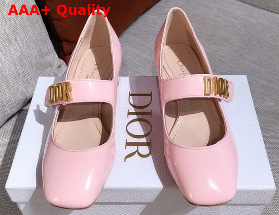 Dior D Doll Pump Pink Shiny Calfskin Replica