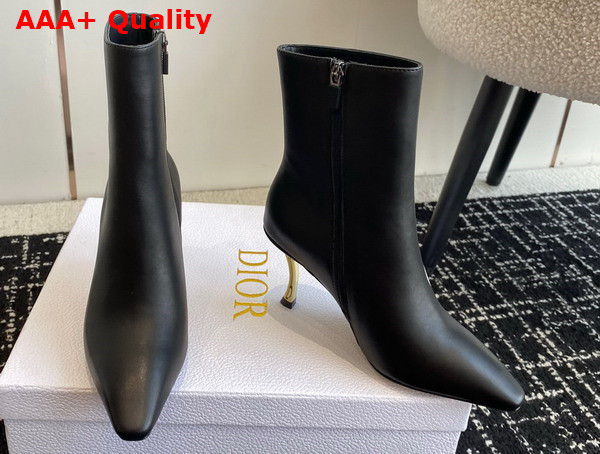 Dior D Fame Ankle Boot in Black Calfskin Replica