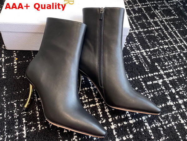 Dior D Fame Ankle Boot in Black Calfskin Replica