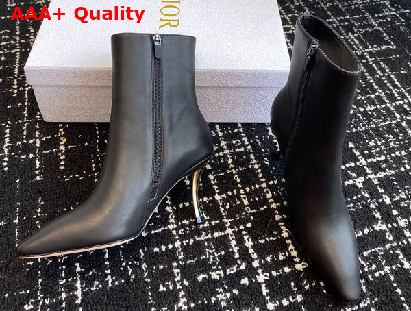 Dior D Fame Ankle Boot in Black Calfskin Replica