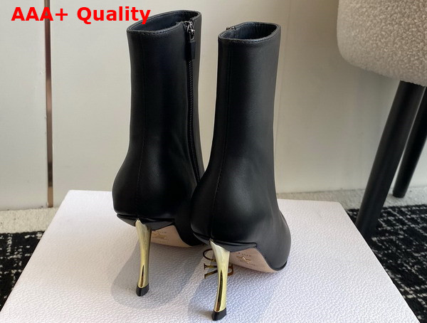 Dior D Fame Ankle Boot in Black Calfskin Replica