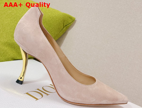 Dior D Fame Pump Nude Suede Calfskin Replica