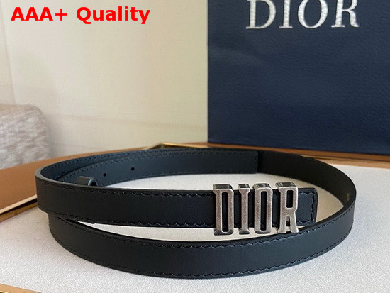 Dior D Fence Belt Black Smooth Calfskin 20mm Replica