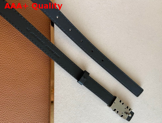 Dior D Fence Belt Black Smooth Calfskin 20mm Replica