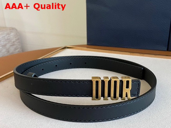 Dior D Fence Belt Black Smooth Calfskin 20mm Replica