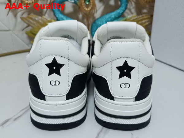 Dior D Freeway Sneaker Black and White Calfskin Replica