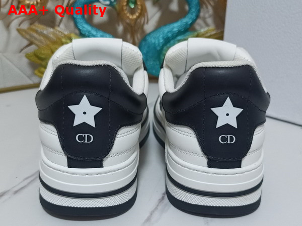 Dior D Freeway Sneaker White and Black Calfskin Replica